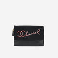 Chanel Gabrielle Large O Case Paris/Hamburg - Black Embroidered Wool / Calfskin | Mixed Hardware