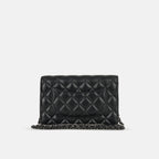 Chanel Seasonal Wallet On Chain - Black Lambskin | Silver Hardware