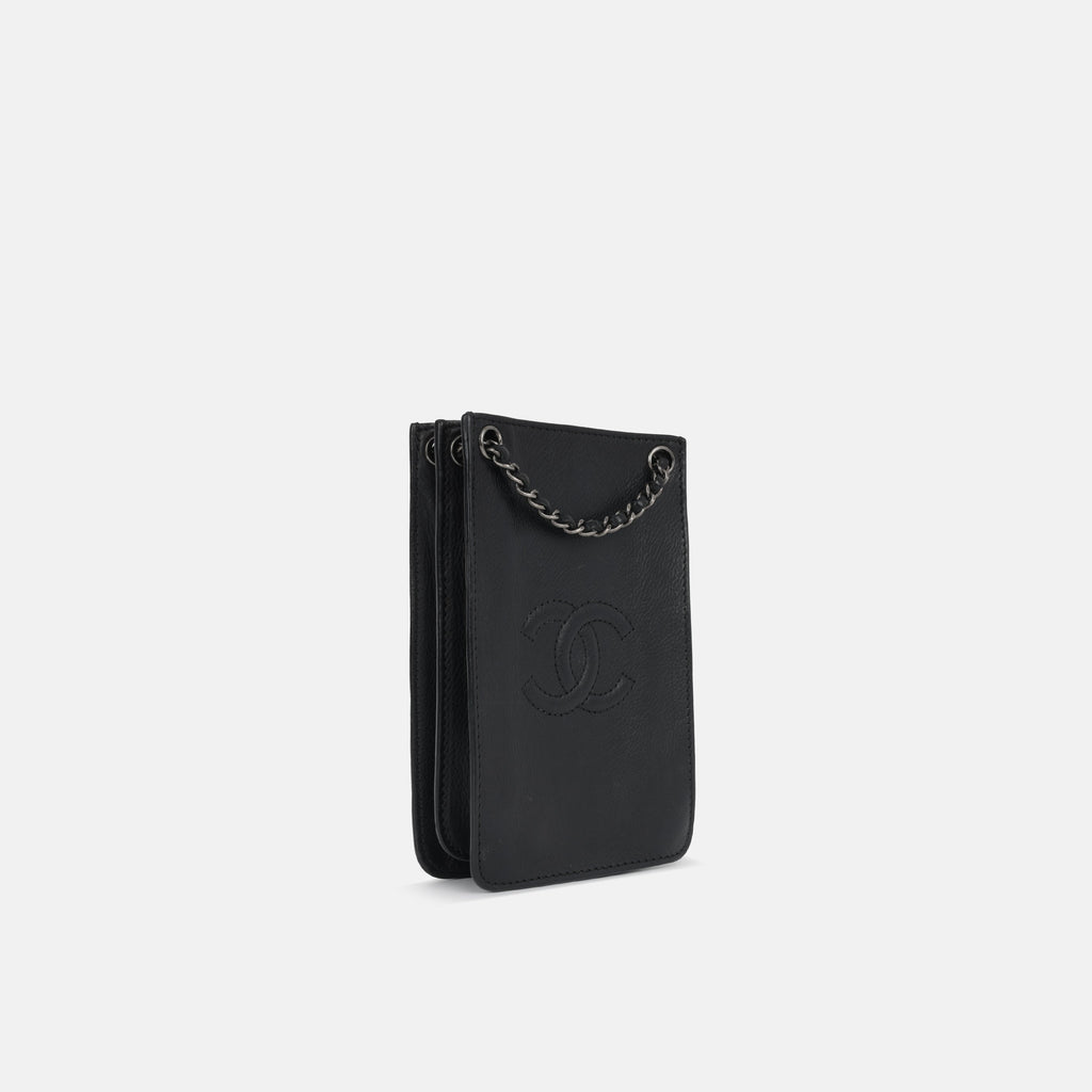 Chanel CC Phone Holder - Black