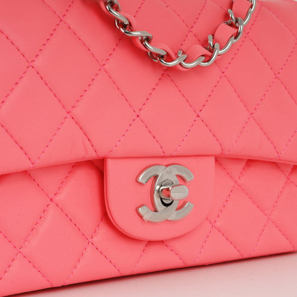 Chanel Mini Rectangular - Neon Pink