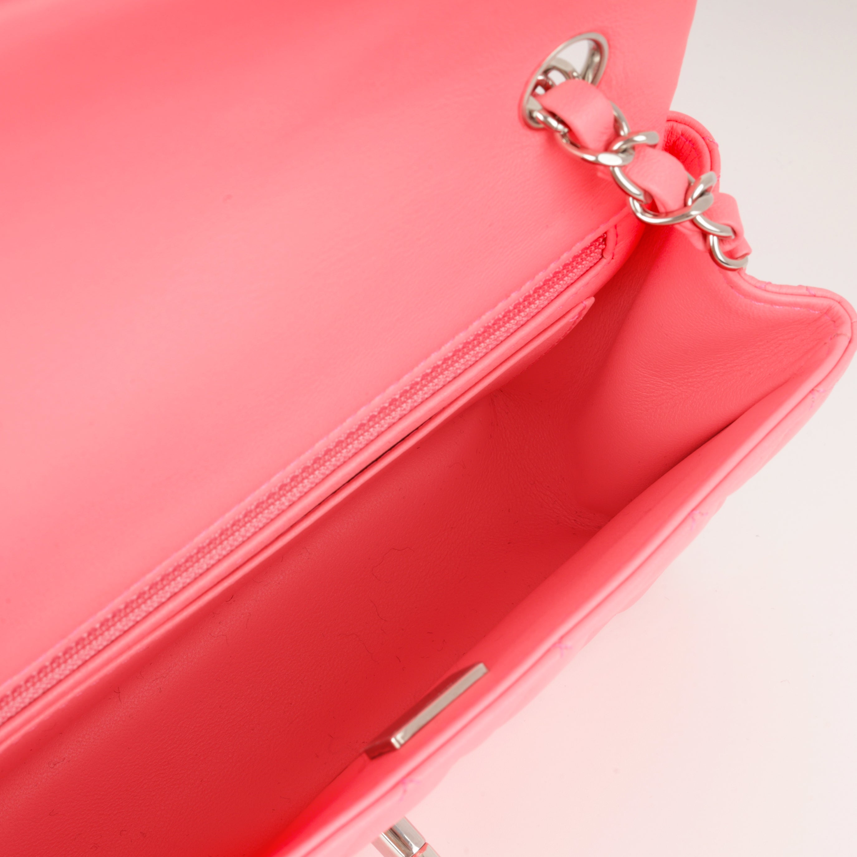 Chanel Mini Rectangular - Neon Pink
