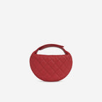 Chanel Half Moon Clutch Bag - Red Caviar | Gold Hardware