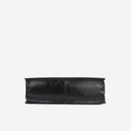 Chanel CC Shopping Tote - Black Glazed Calfskin | Gold Hardware