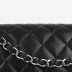 Chanel Classic Maxi Double Flap - Black Caviar | Silver Hardware (2023)