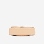 Chanel Medium Chevron Flap - Blush Beige Matte Caviar