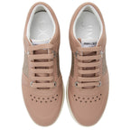 Jimmy Choo Calfskin Glitter Hawaii Sneakers - Size 7 / 37 (SHF-urHQPt)