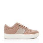 Jimmy Choo Calfskin Glitter Hawaii Sneakers - Size 7 / 37 (SHF-urHQPt)