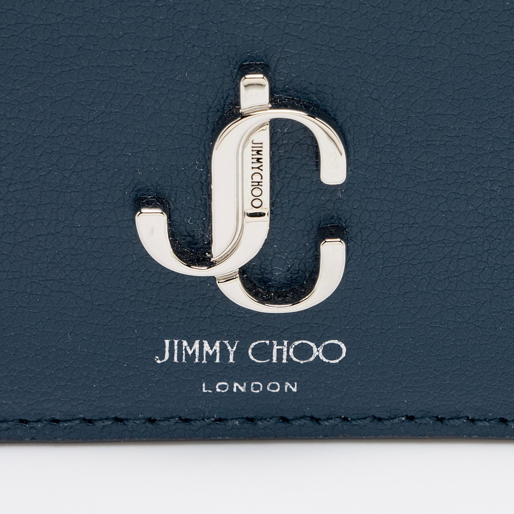 Jimmy Choo Calfskin JC Emblem Hanne Card Case (SHF-9dkCJn)