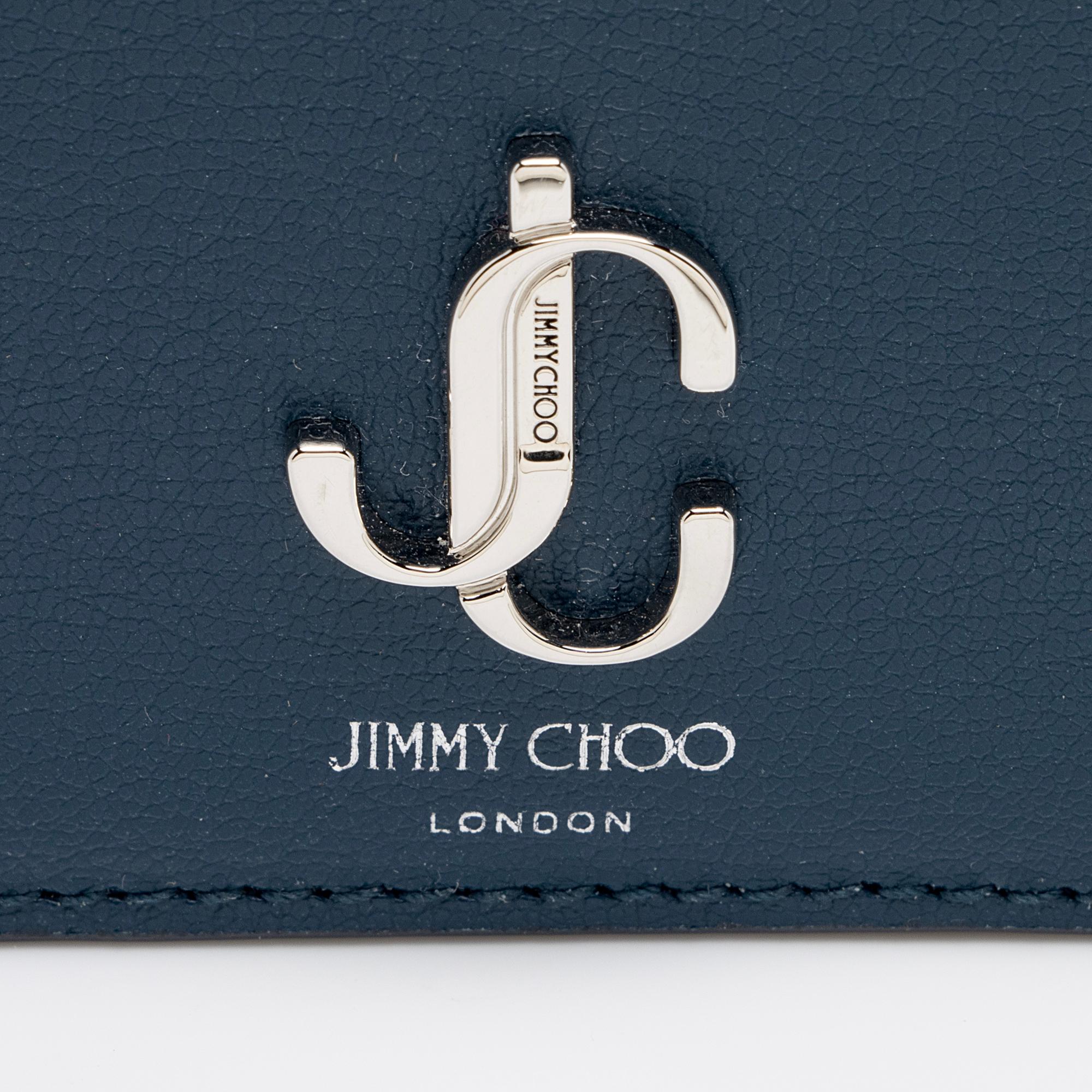Jimmy Choo Calfskin JC Emblem Hanne Card Case (SHF-9dkCJn)