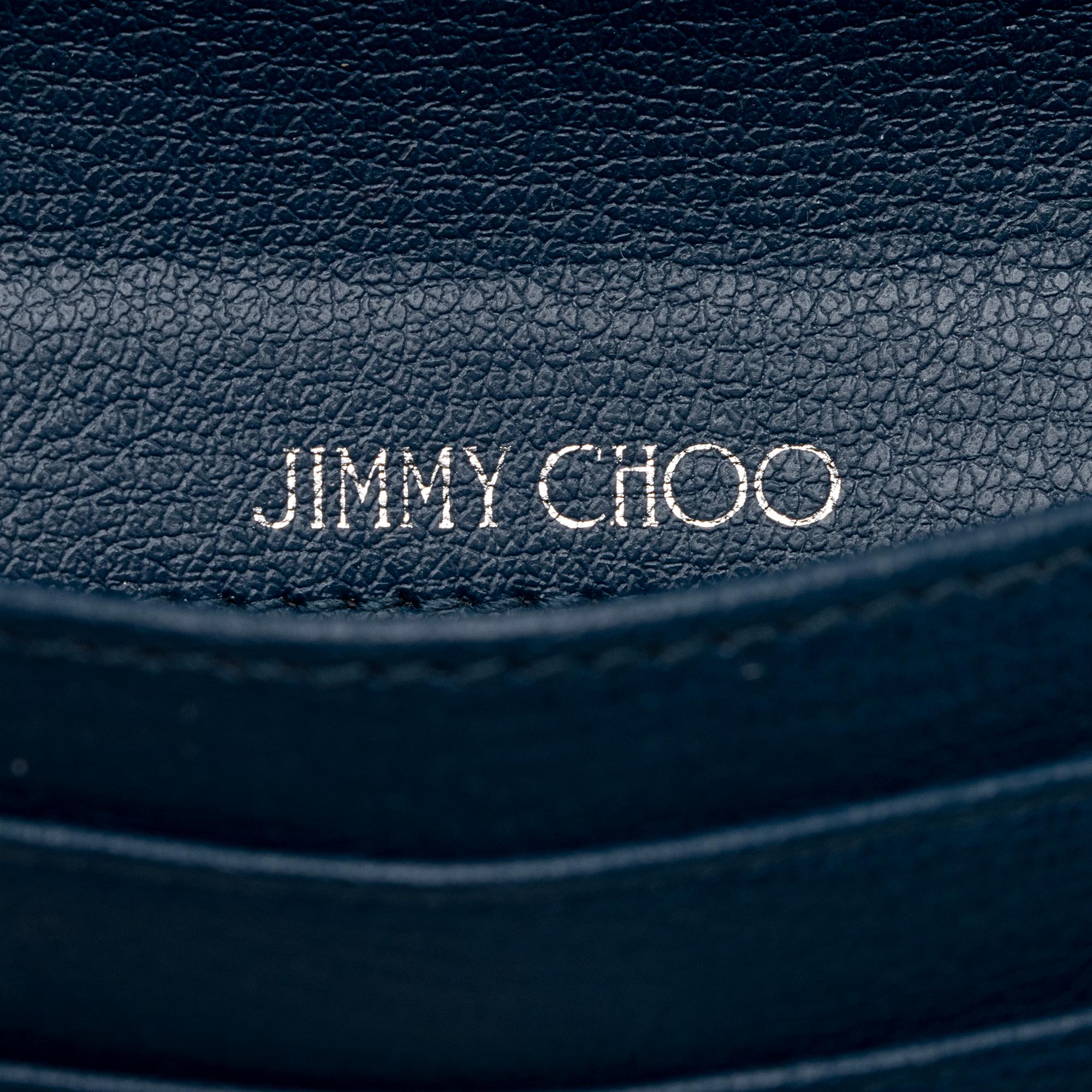 Jimmy Choo Calfskin JC Emblem Hanne Card Case (SHF-9dkCJn)