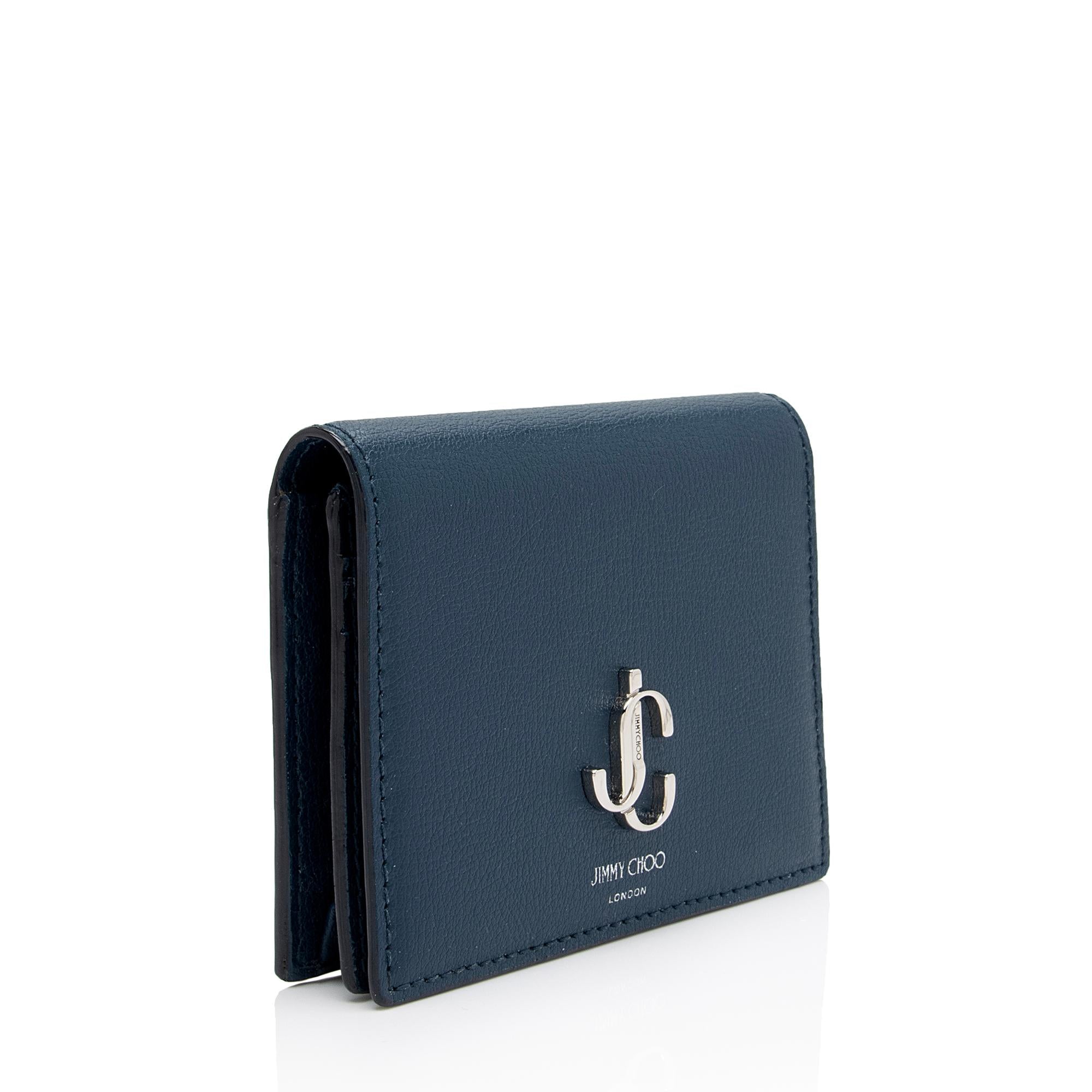 Jimmy Choo Calfskin JC Emblem Hanne Card Case (SHF-9dkCJn)