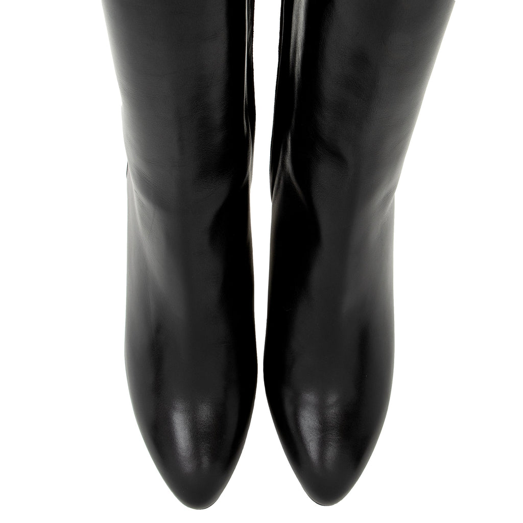 Jimmy Choo Calfskin Suede Aden Knee High Boots - Size 9.5 / 39.5 (SHF-22348)