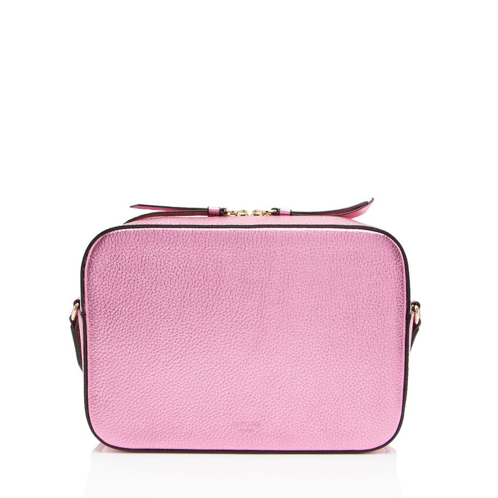 Jimmy Choo Metallic Calfskin Balti Camera Bag