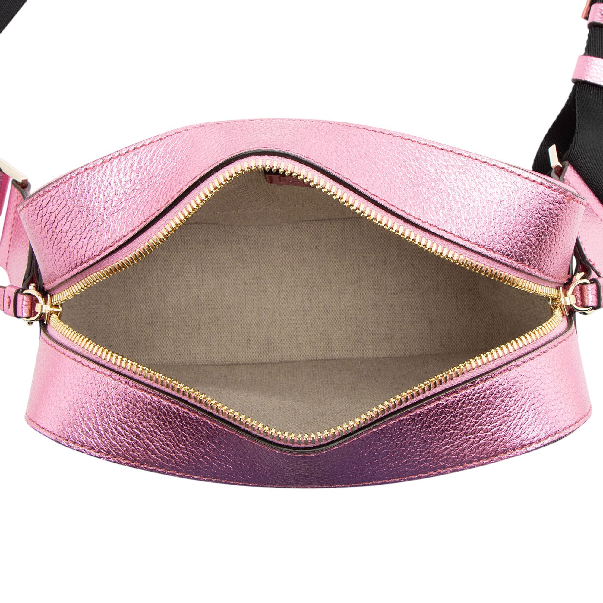 Jimmy Choo Metallic Calfskin Balti Camera Bag