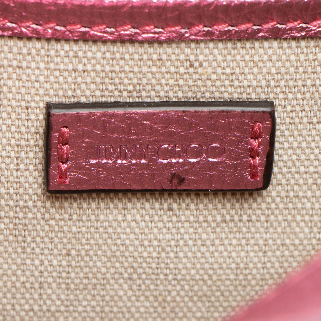 Jimmy Choo Metallic Calfskin Balti Camera Bag
