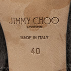 Jimmy Choo Metallic Calfskin Malene Boots - Size 10 / 40 (SHF-F0XWpw)