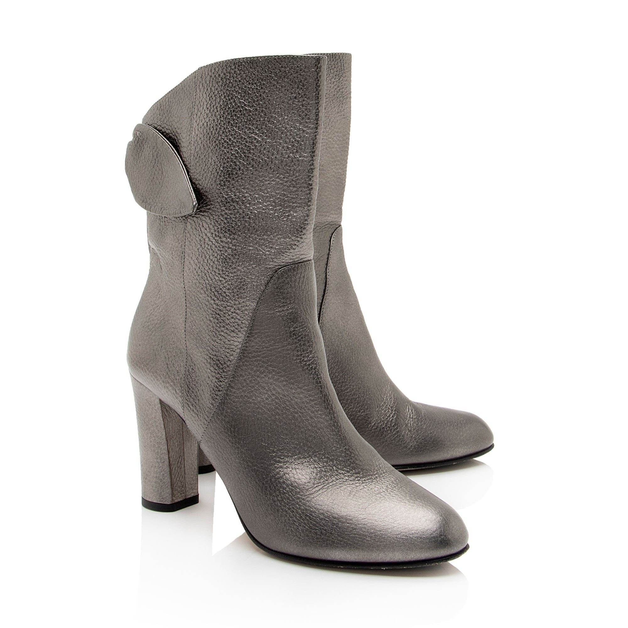 Jimmy Choo Metallic Calfskin Malene Boots - Size 10 / 40 (SHF-F0XWpw)