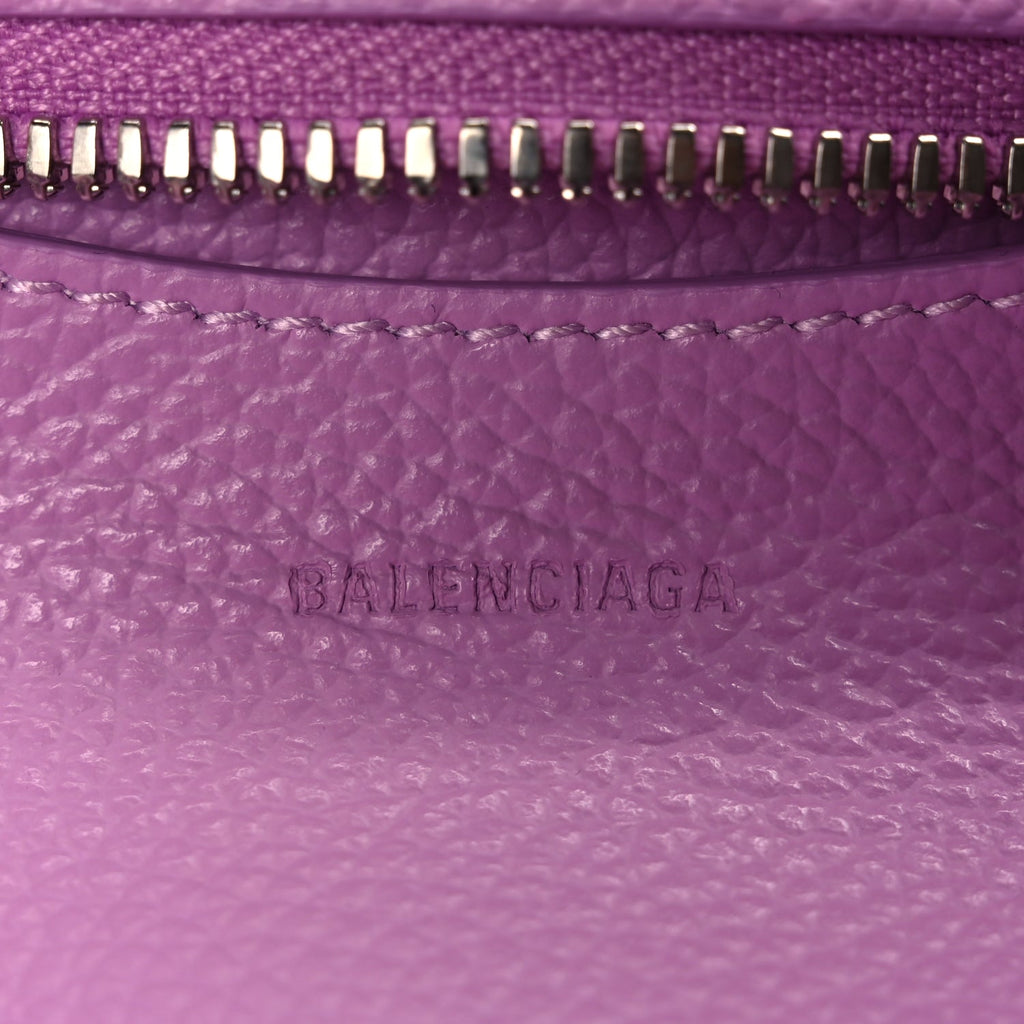 Balenciaga Grained Calfskin Neo Classic Silver Hardware Mini City Lilac