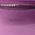 Balenciaga Grained Calfskin Neo Classic Silver Hardware Mini City Lilac