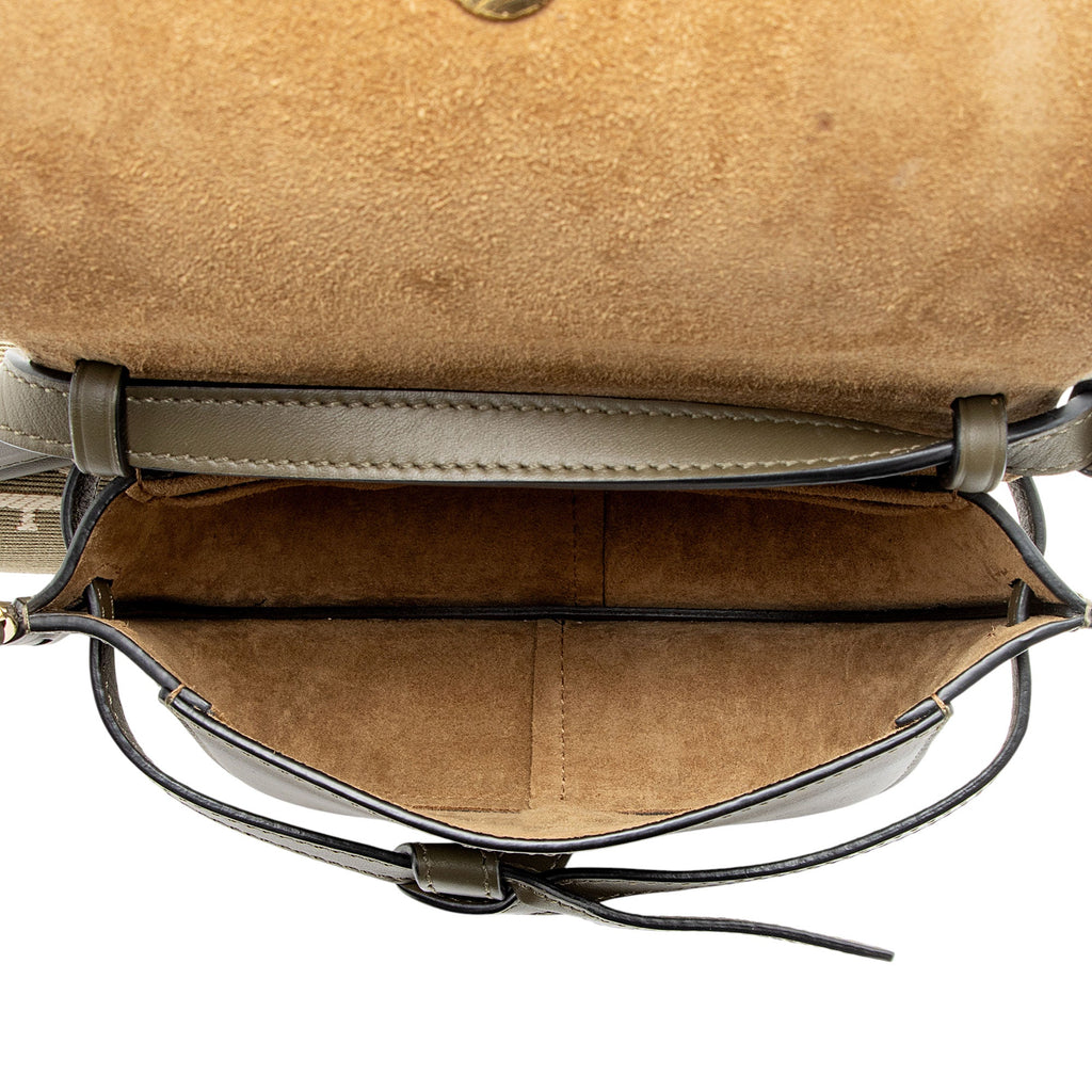 Loewe Calfskin Jacquard Gate Mini Crossbody