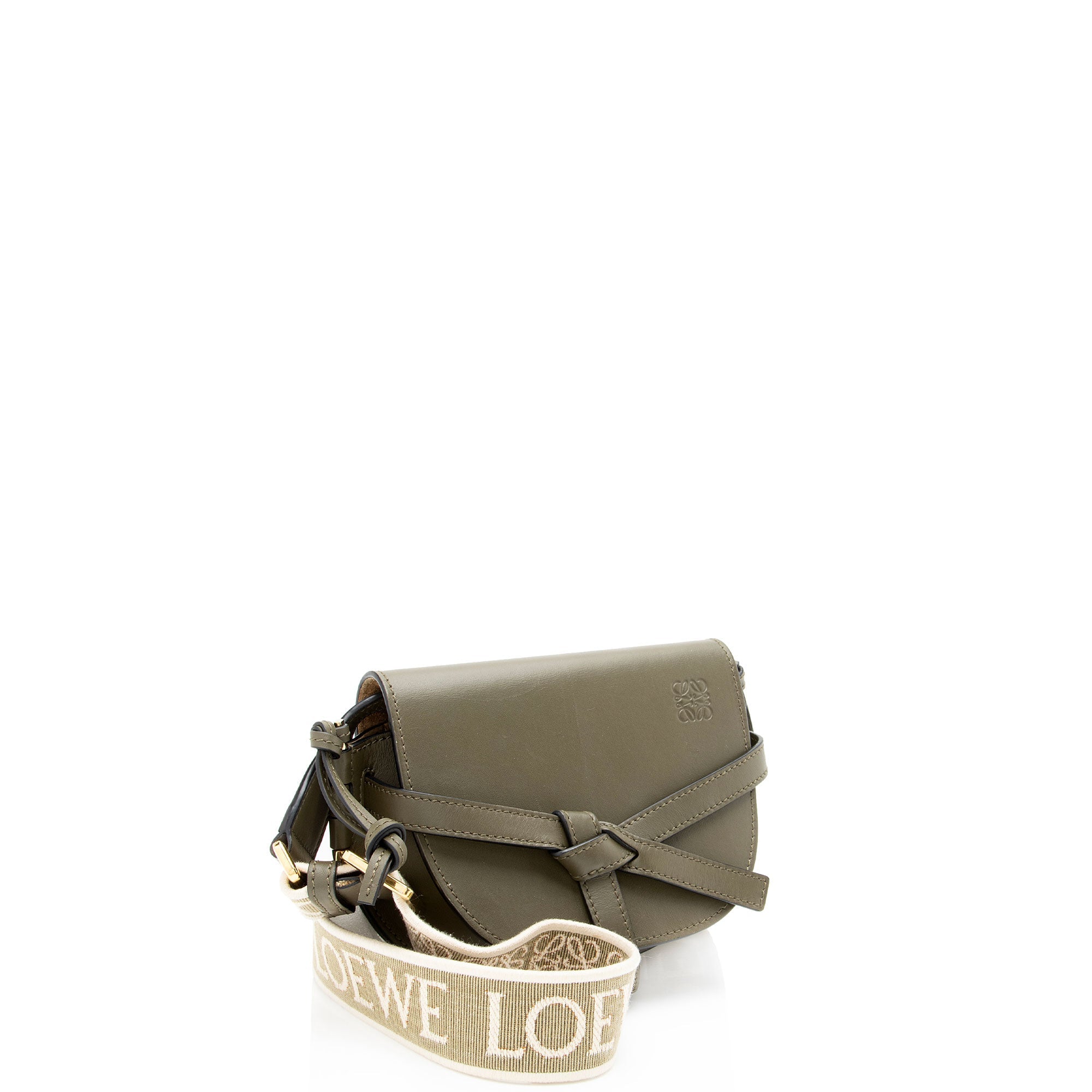 Loewe Calfskin Jacquard Gate Mini Crossbody