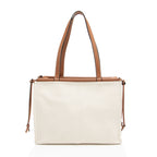 Loewe Canvas Calfskin Cushion Small Tote