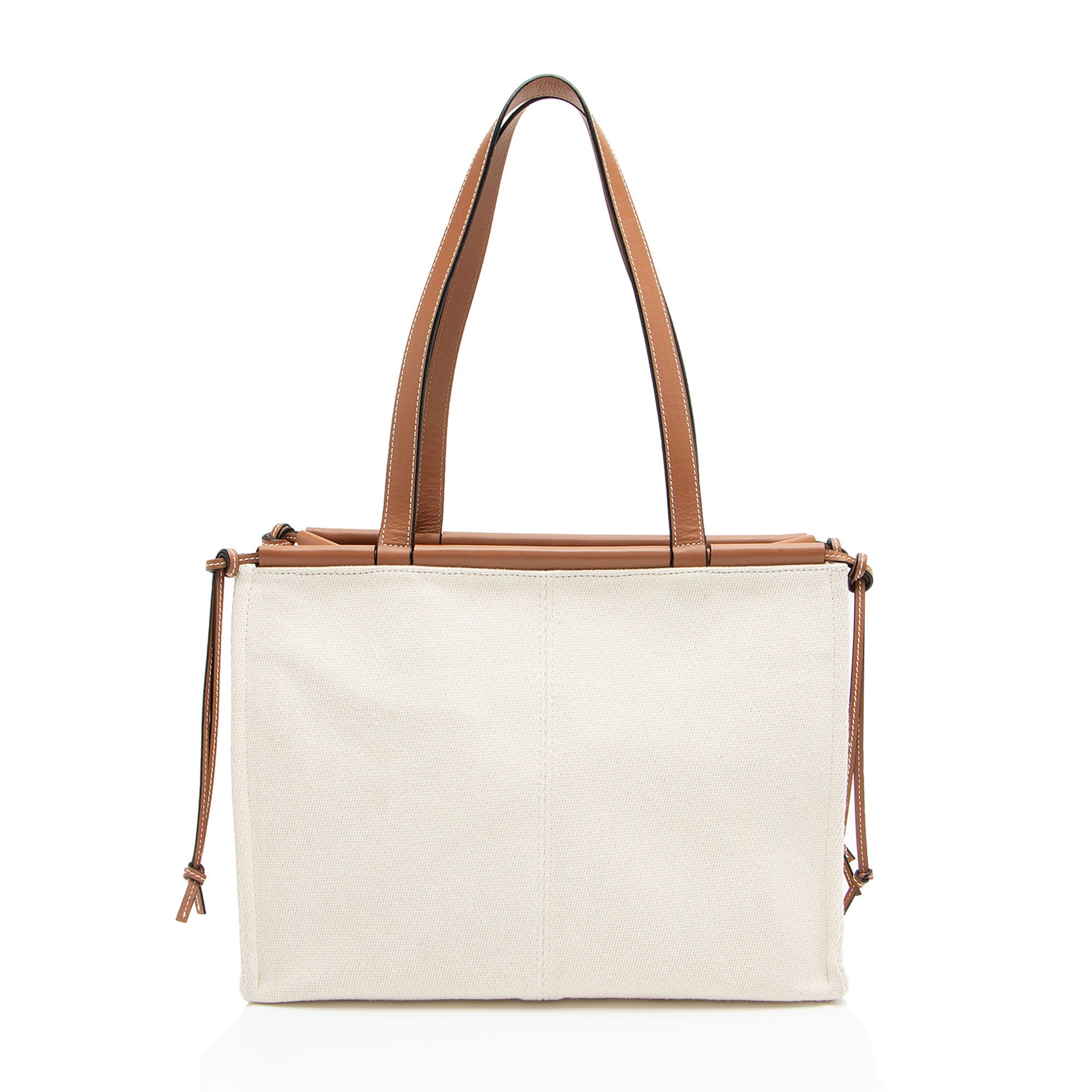 Loewe Canvas Calfskin Cushion Small Tote