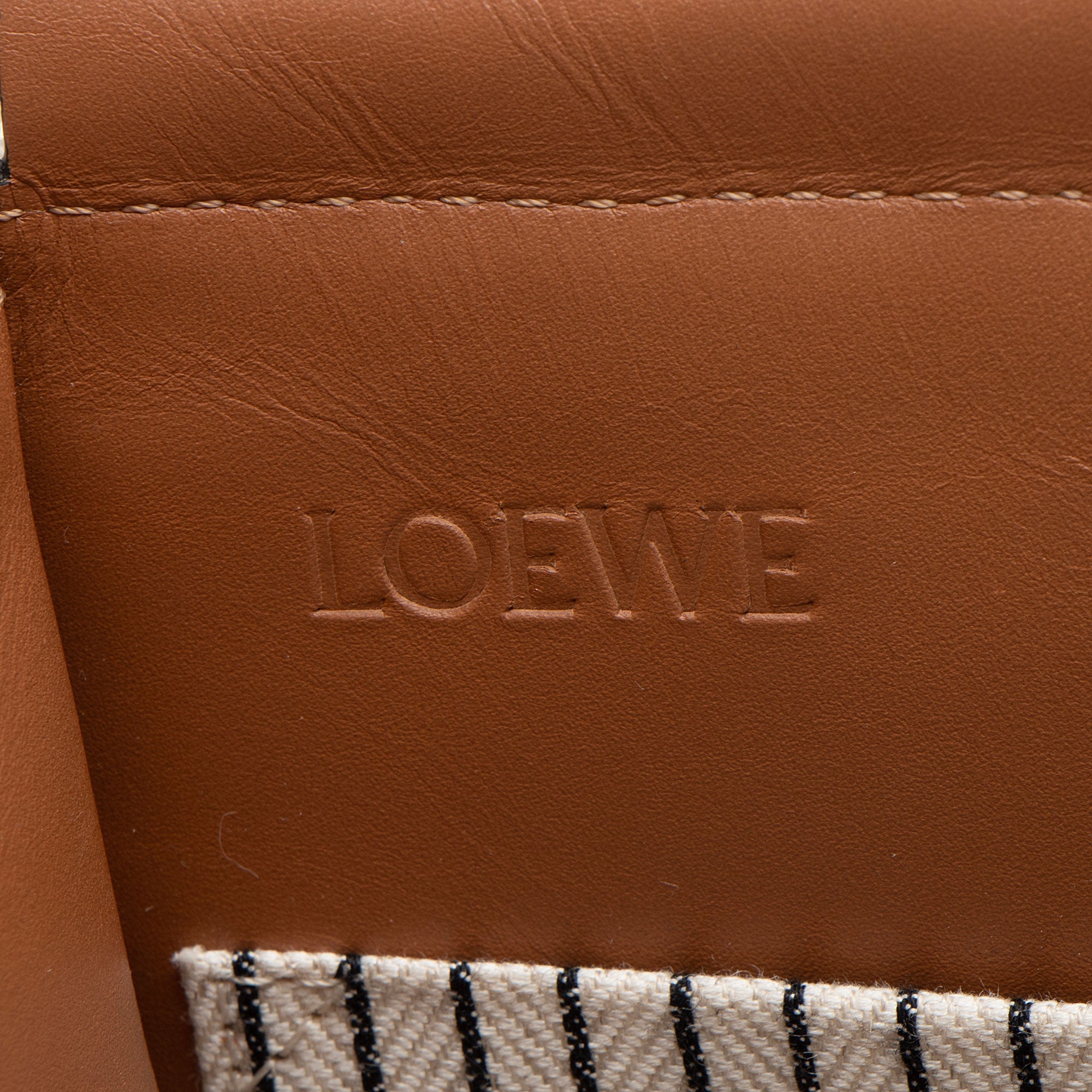 Loewe Canvas Calfskin Cushion Small Tote