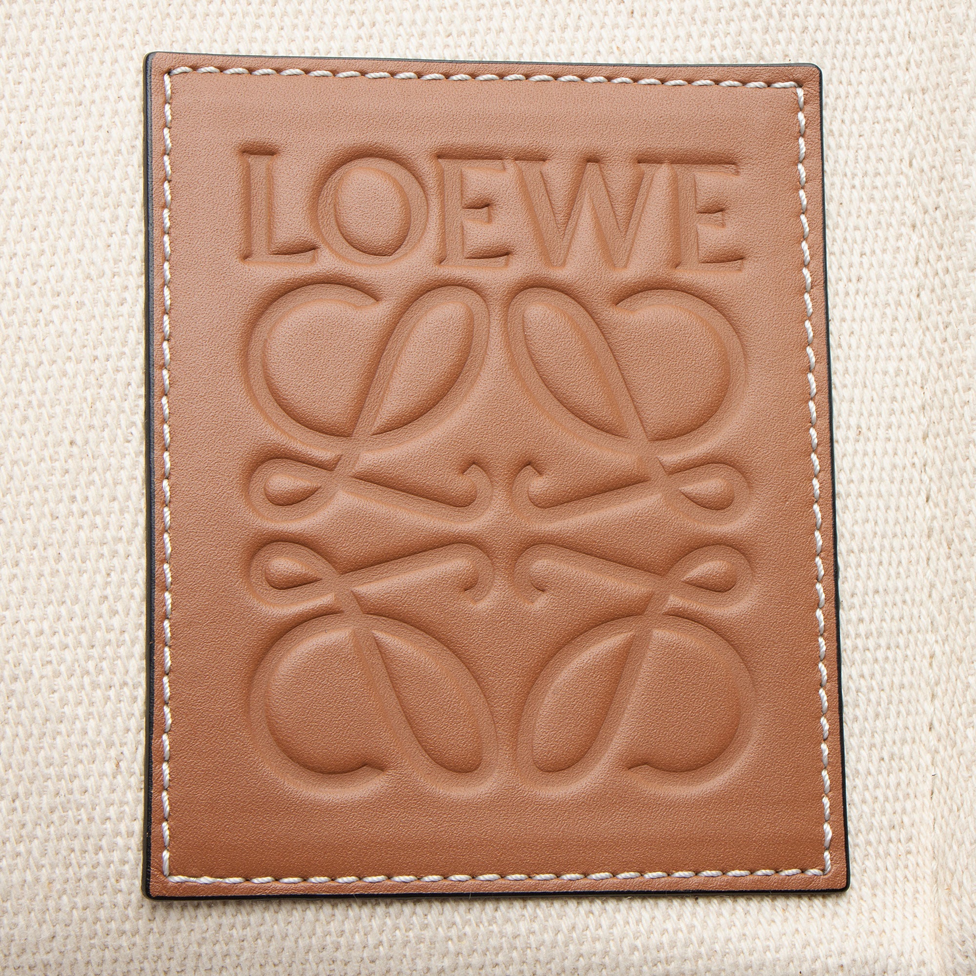 Loewe Canvas Calfskin Cushion Small Tote