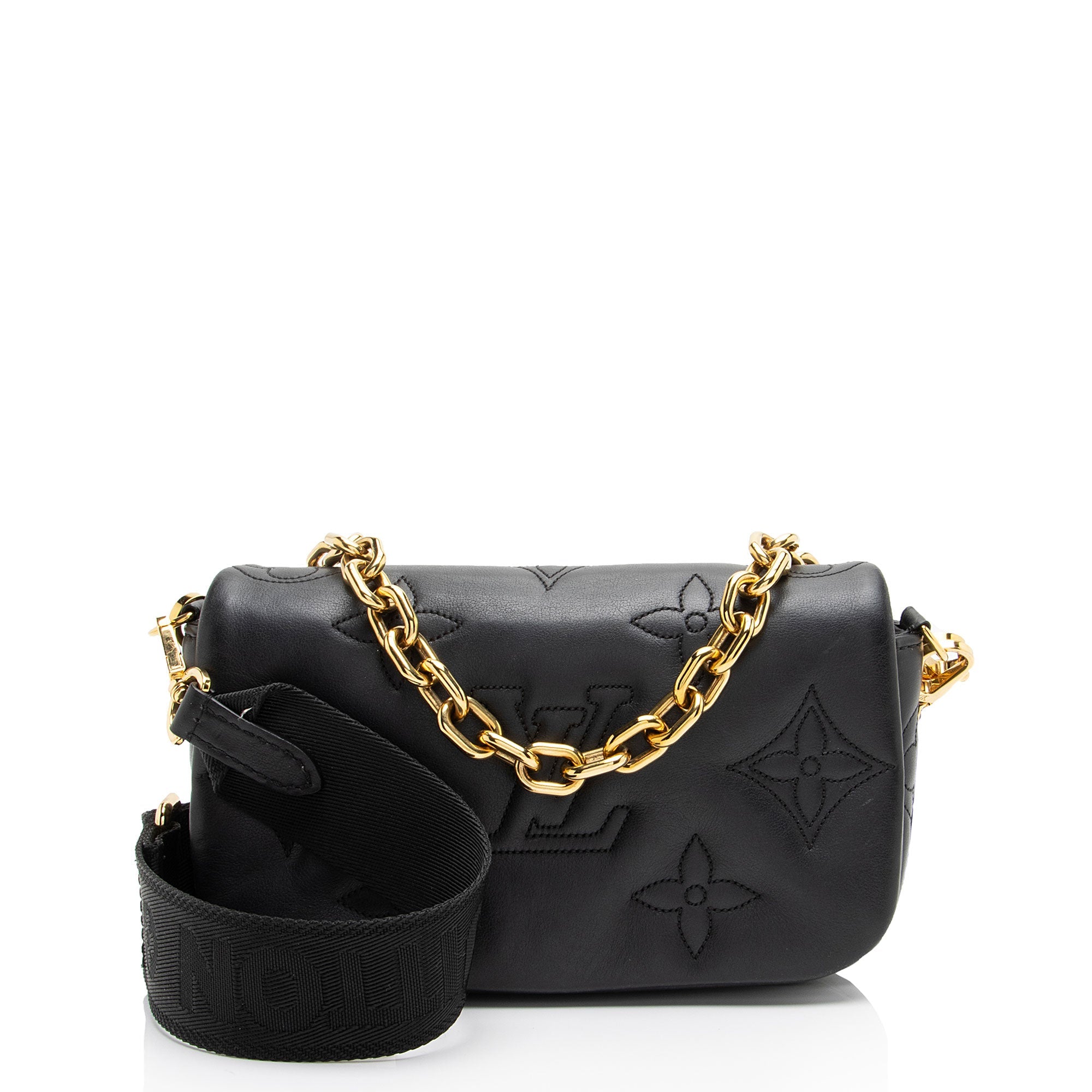 Louis Vuitton Bubblegram Calfskin Wallet on Strap