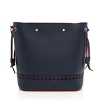Louis Vuitton Calfskin Braided Lockme Bucket Bag (SHF-bMf3Q3)