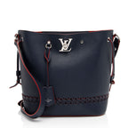 Louis Vuitton Calfskin Braided Lockme Bucket Bag (SHF-bMf3Q3)