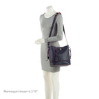 Louis Vuitton Calfskin Braided Lockme Bucket Bag (SHF-bMf3Q3)