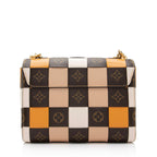 Louis Vuitton Calfskin Check Monogram Twist MM Shoulder Bag