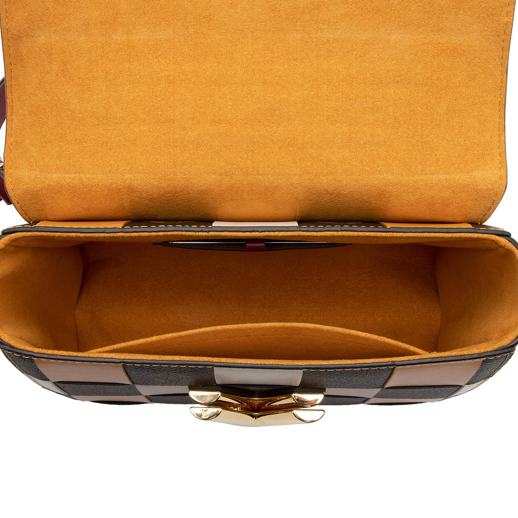 Louis Vuitton Calfskin Check Monogram Twist MM Shoulder Bag