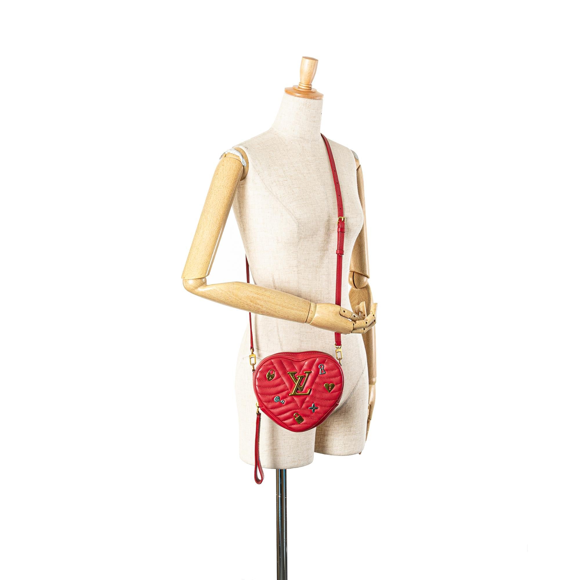 Louis Vuitton Calfskin Embellished New Wave Love Lock Crossbody