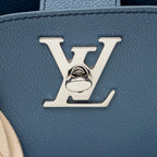 Louis Vuitton Calfskin Lockme Bucket Bag (SHF-ScNH8i)