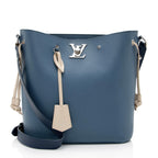 Louis Vuitton Calfskin Lockme Bucket Bag (SHF-ScNH8i)