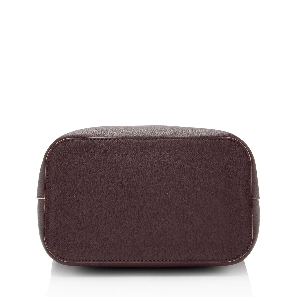 Louis Vuitton Calfskin Lockme Bucket Bag (SHF-Ie5h5b)