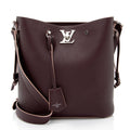 Louis Vuitton Calfskin Lockme Bucket Bag (SHF-Ie5h5b)