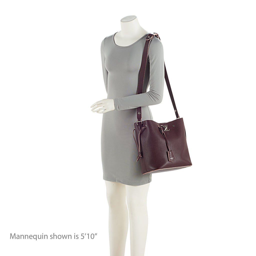 Louis Vuitton Calfskin Lockme Bucket Bag (SHF-Ie5h5b)