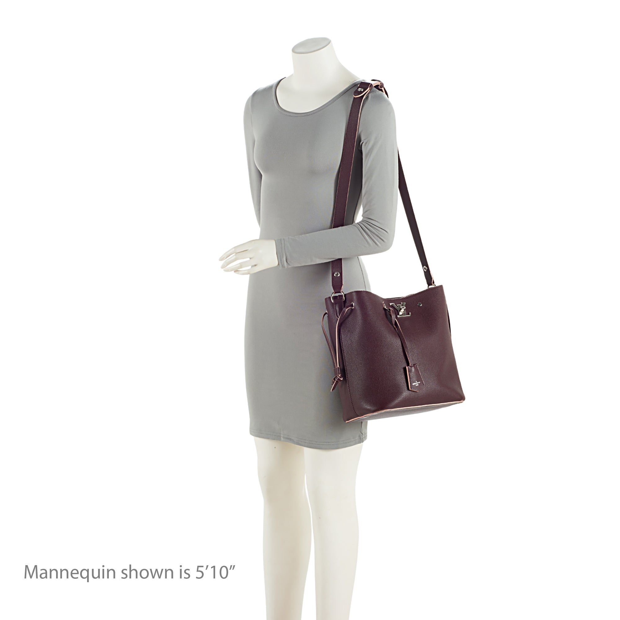 Louis Vuitton Calfskin Lockme Bucket Bag (SHF-Ie5h5b)