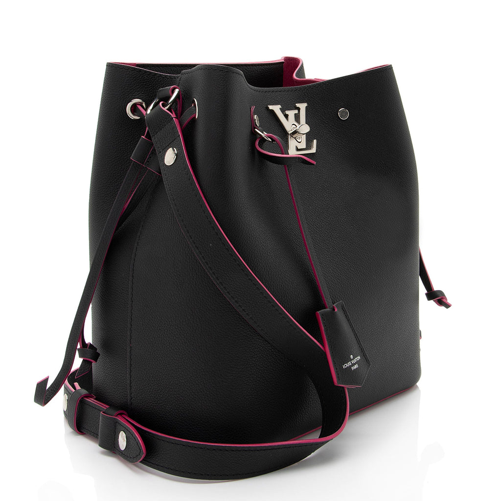 Louis Vuitton Calfskin Lockme Bucket Bag