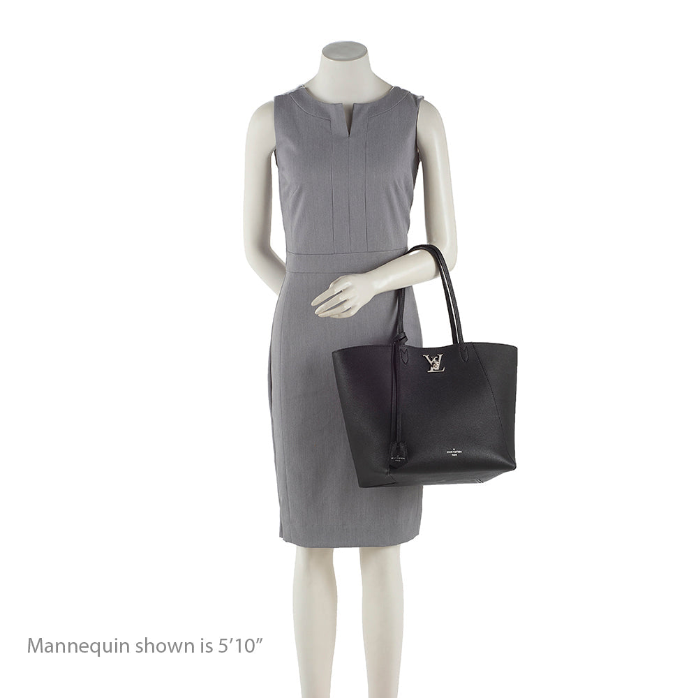 Louis Vuitton Calfskin Lockme Cabas Tote (SHF-18506)