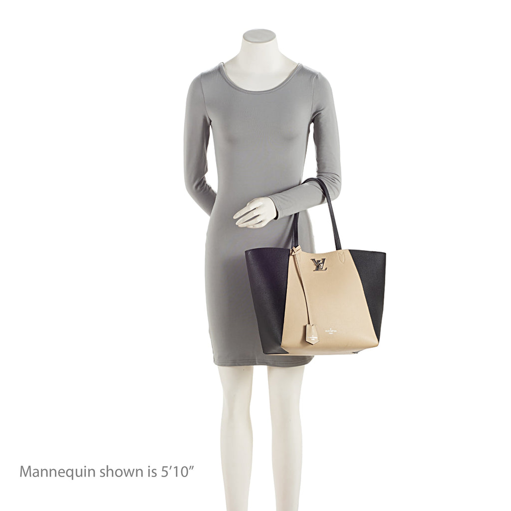 Louis Vuitton Calfskin Lockme Cabas Tote (SHF-pDcHNY)