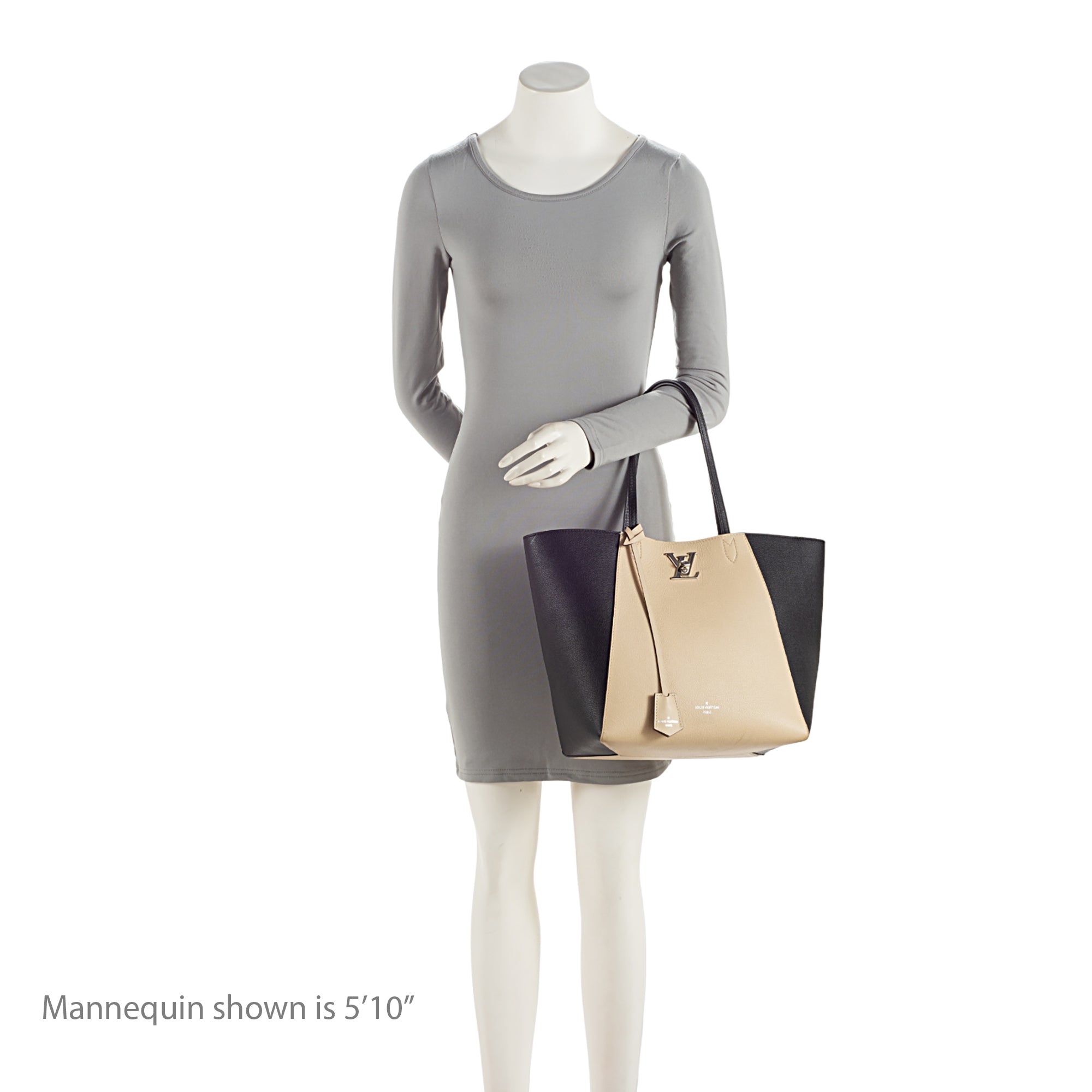 Louis Vuitton Calfskin Lockme Cabas Tote (SHF-pDcHNY)