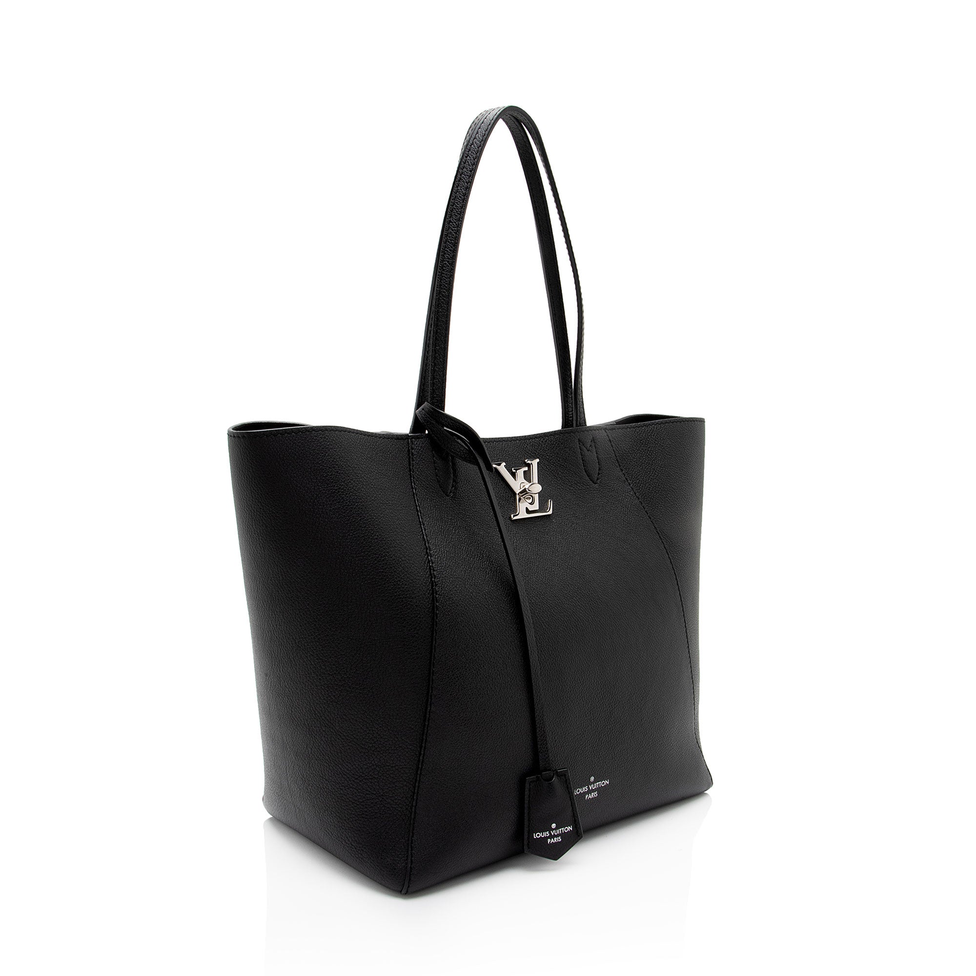 Louis Vuitton Calfskin Lockme Cabas Tote (SHF-hQ75XO)