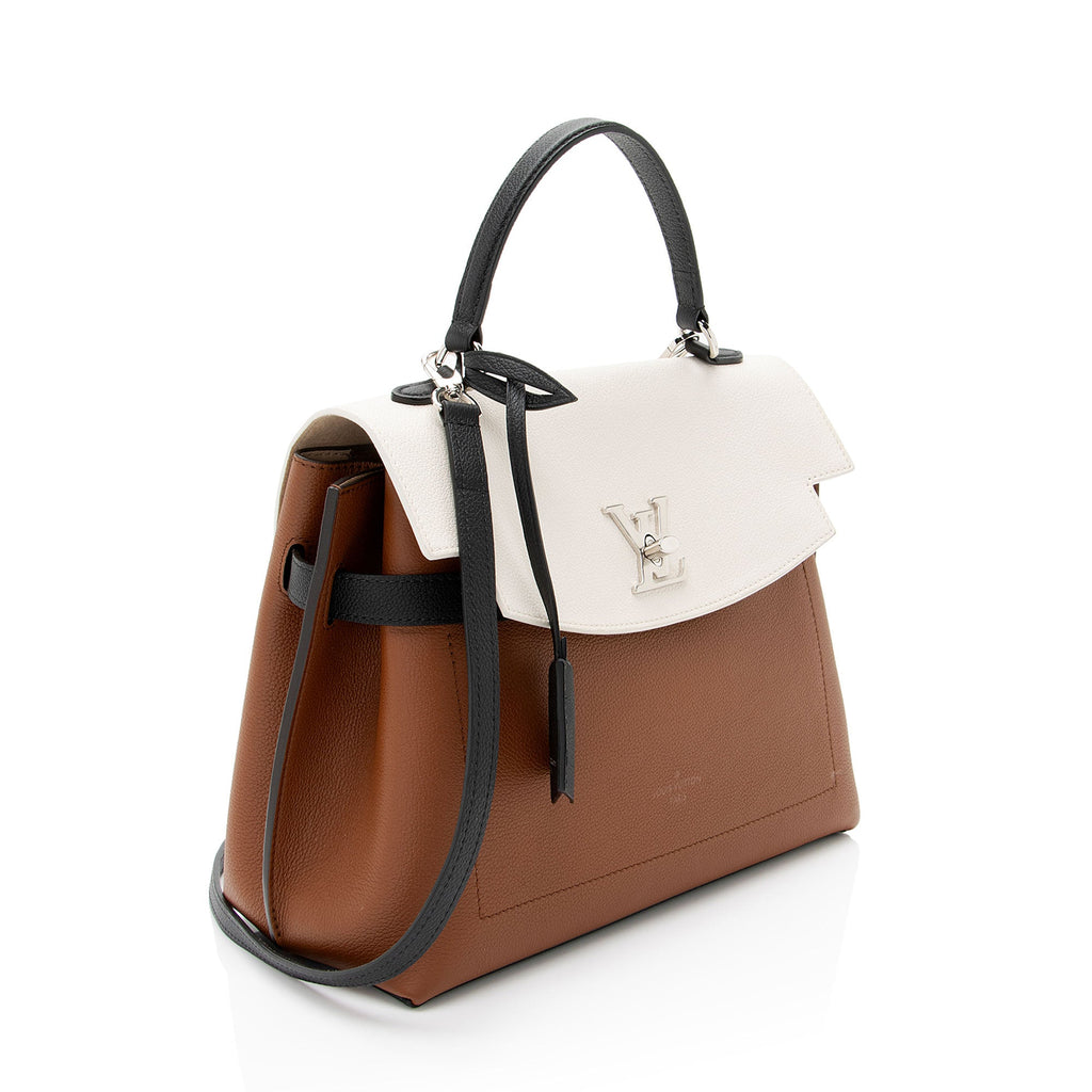 Louis Vuitton Calfskin Lockme Ever MM Top Handle