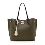 Louis Vuitton Calfskin Lockme Go Tote (SHF-21691)