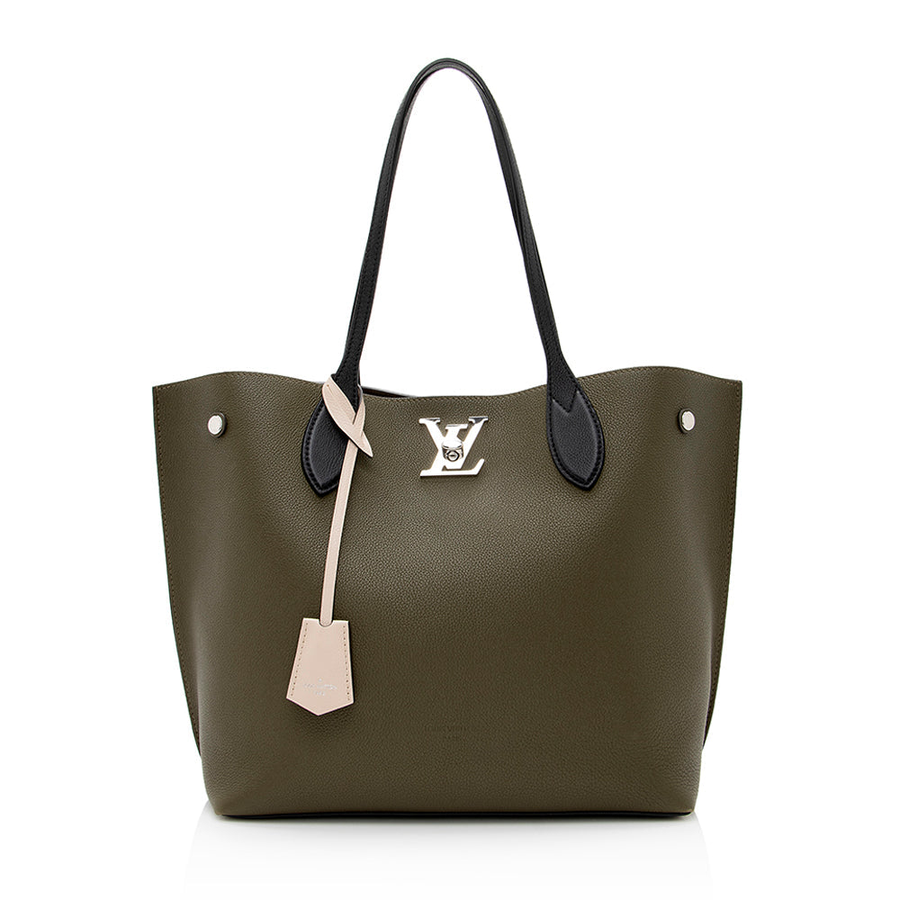 Louis Vuitton Calfskin Lockme Go Tote (SHF-21691)